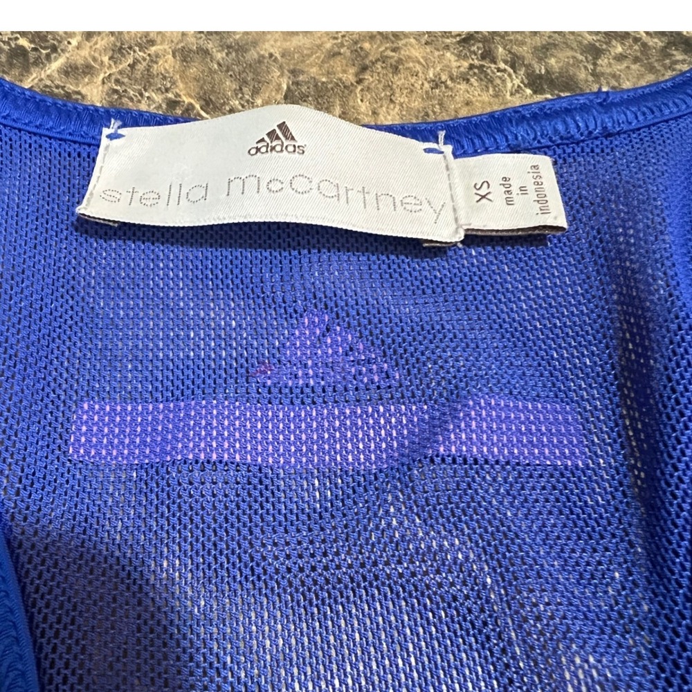 Adidas by Stella McCartney Royal Blue Mesh Racerback Tennis Court Dress Luxury - Picture 5 of 12